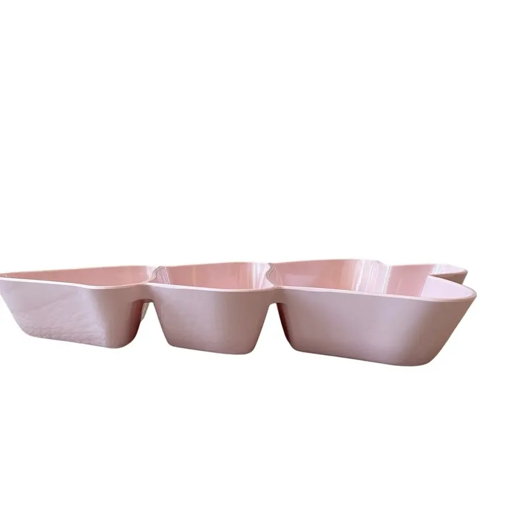 Jingles & Joy Pink Christmas Tree 3 Section Server Tray 20